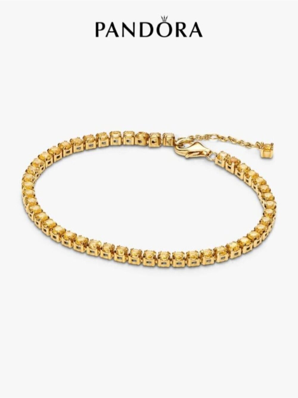 Pandora Sparkling Yellow Tennis Bracelet